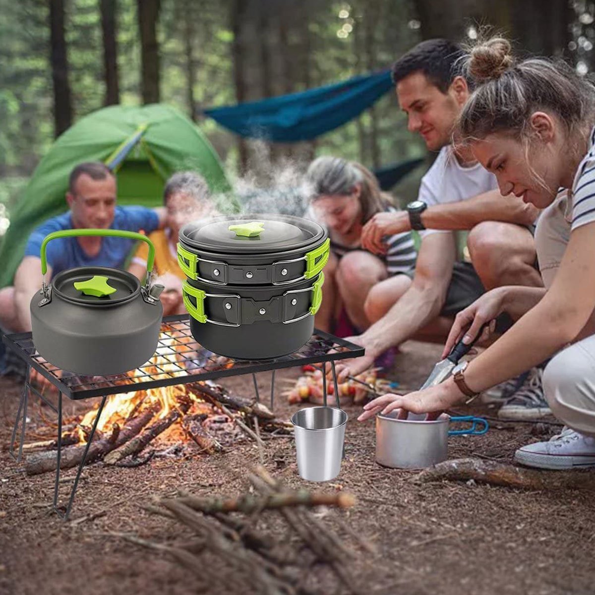 Portable Cookware | 304 Stainless Steel, Foldable and Stackable