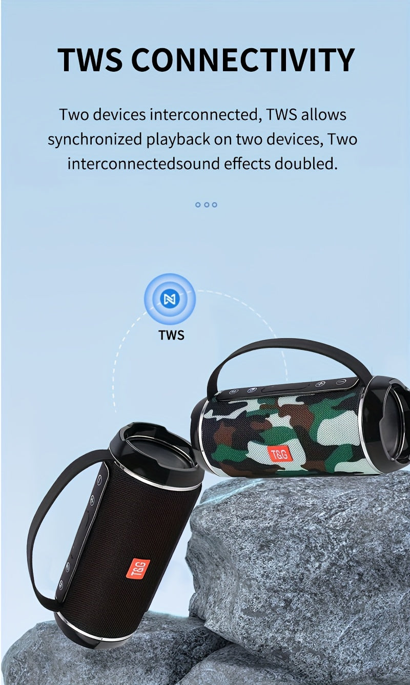 Portable Wireless Speaker, 1200mAh Battery Capacity