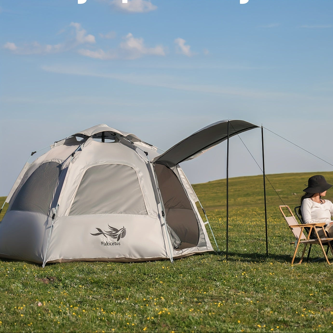 Instant Pop-Up Camping Tent, Lightweight & Super Portable for Backpacking Hiking