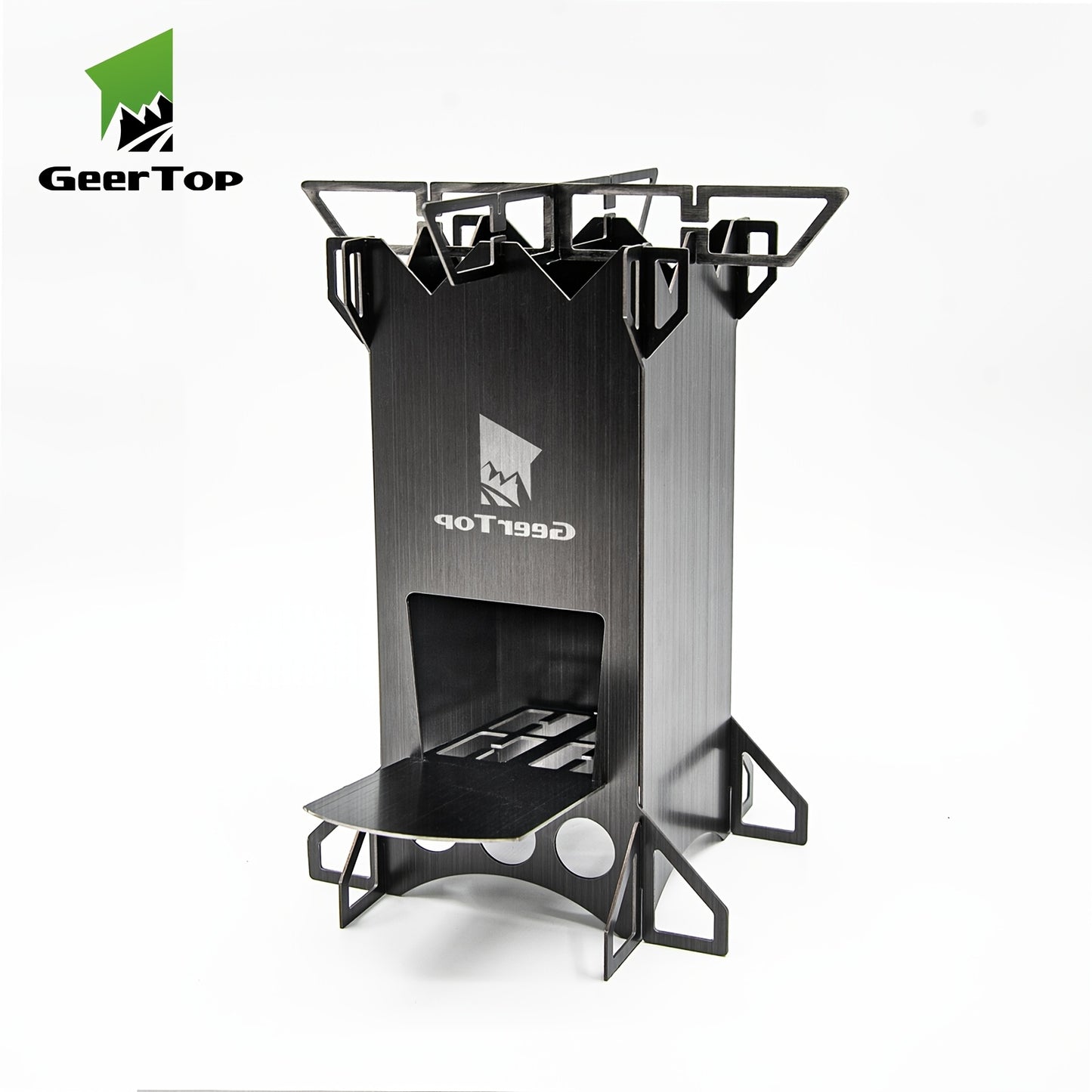 Outdoor Rocket Stove - Uncharged, Stainless Steel, Geertop, No Magnesium Rod/Flint