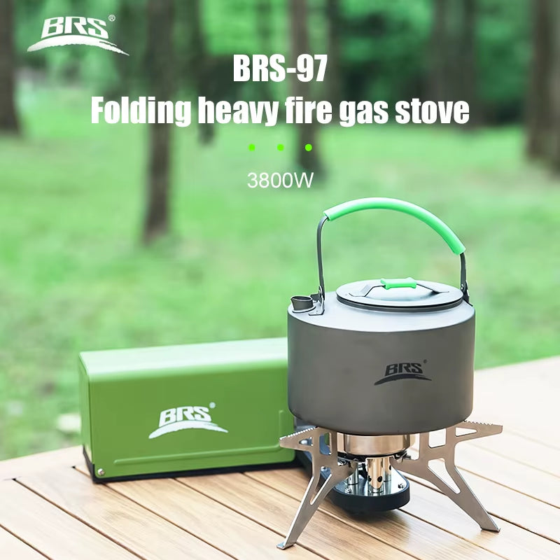 -97 Camping Gas Stove 3800W Folding Cassette Stove Portable Butane Gas Stove Outdoor Picnic Cooking Grill Hiking Gas Burner