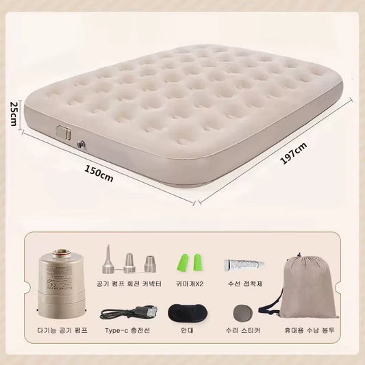 Camping Inflatable Mattress Built-In Pump Thicken Mat for Tent Bed Sleeping Pad Picnic Blanket Travel Air Mat Camping Equipment