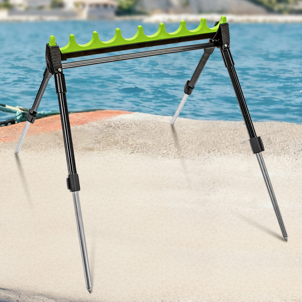 Heavy-Duty Adjustable 8-Hole Fishing Rod Holder