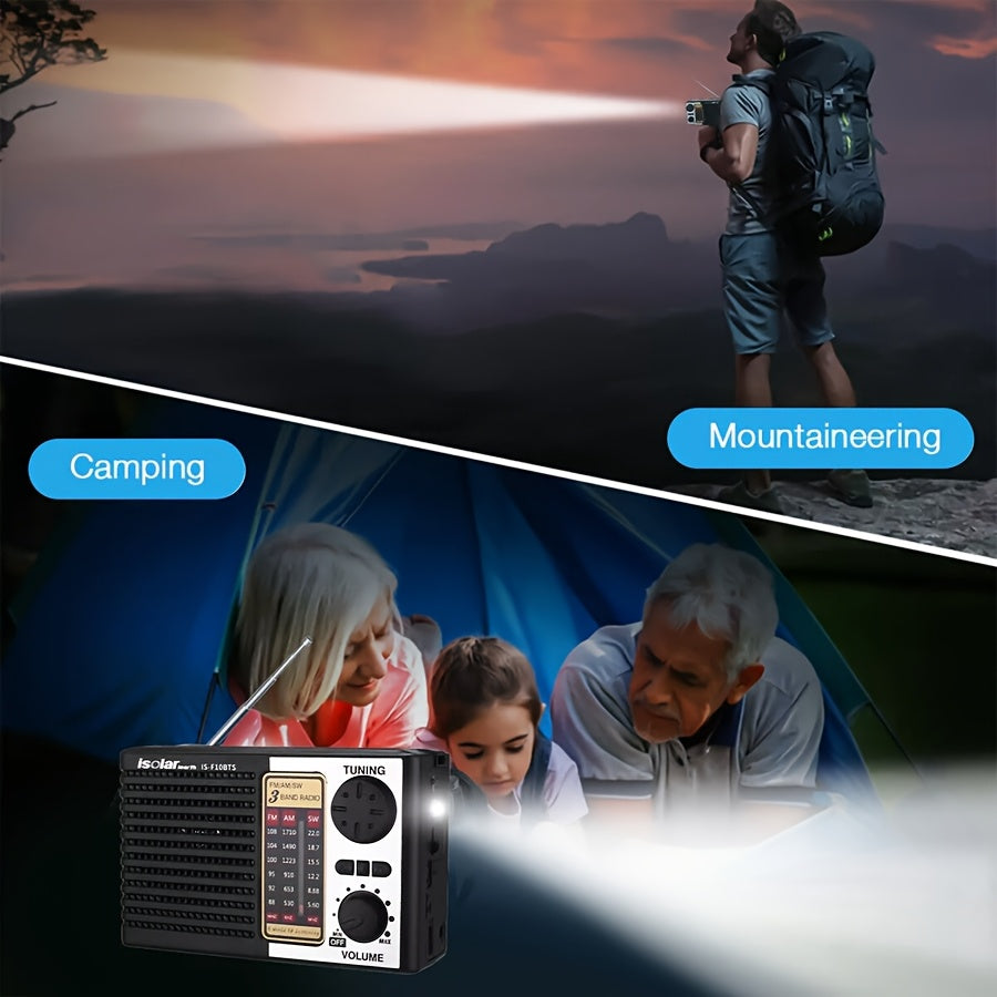 Portable Solar Radio | Digital Speaker MP3 Player | | Flashlight, Emergency Radio