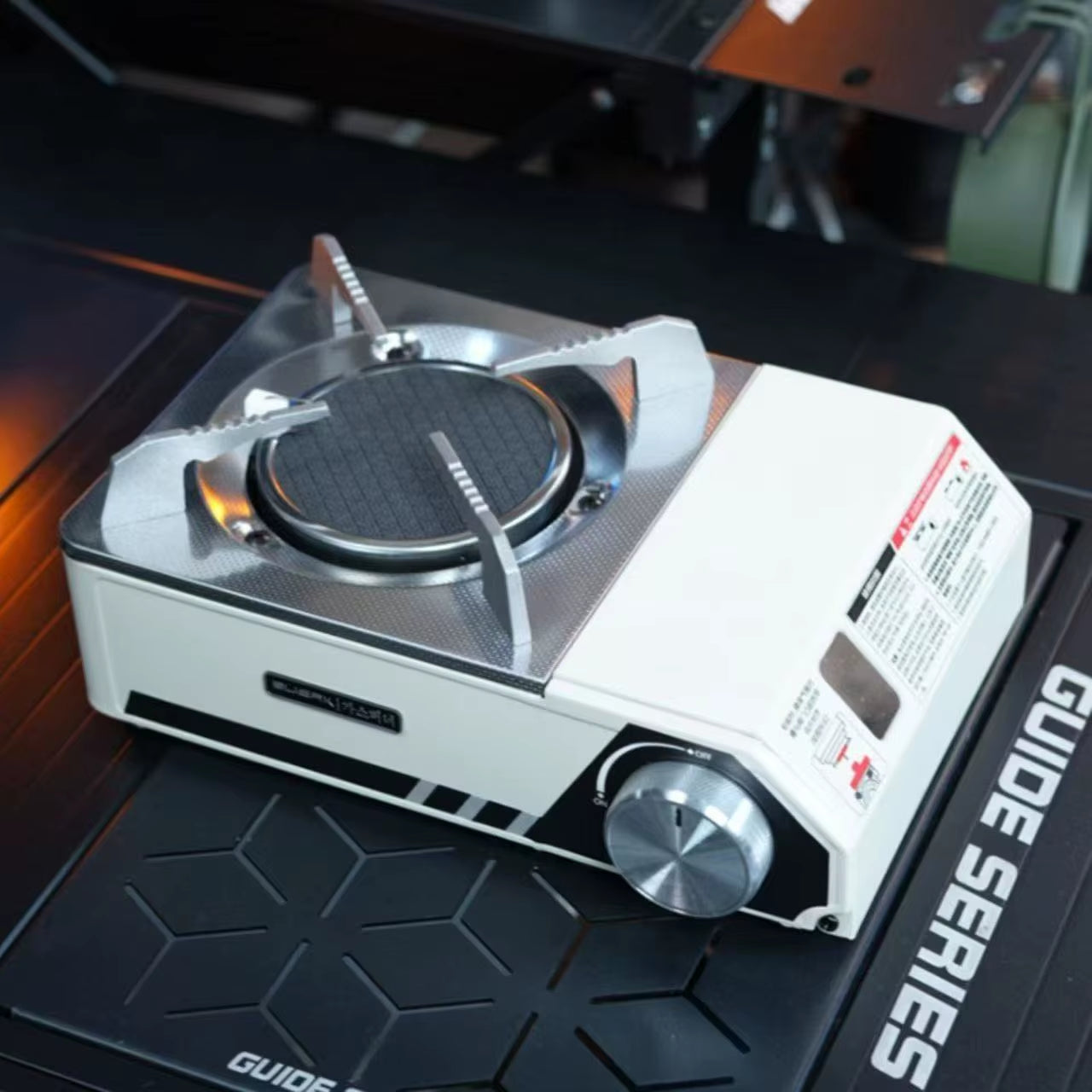 BUERK Camping Infrared Stove Outdoor Tactics Stove Portable Furnace Windproof Infrared Card Stove Burner Portable with Box