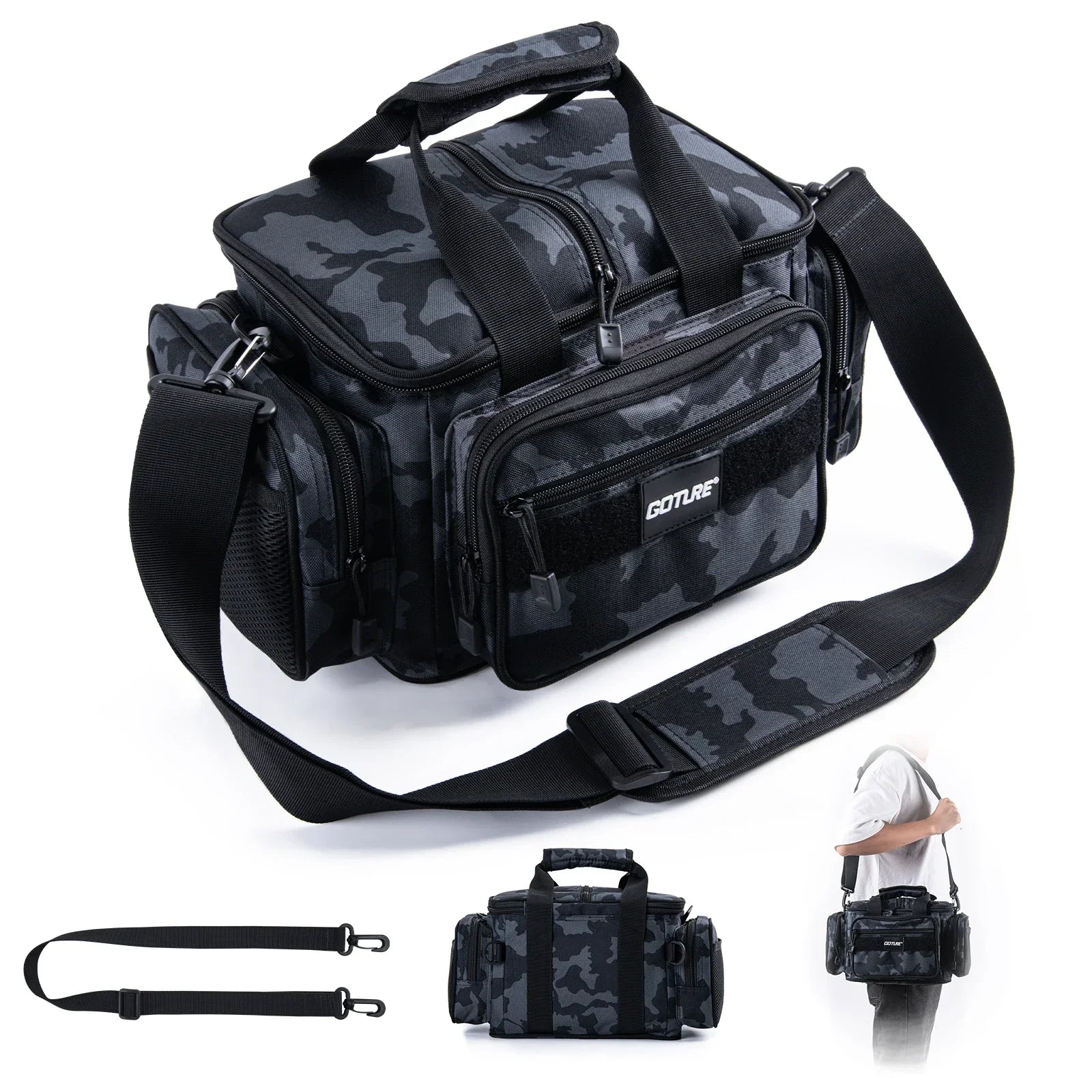 Fishing Bags Waterproof 600D Oxford Fabric High Capacity Storage Durable Quality Fishing Gear Bags for Men Outdoors Bag