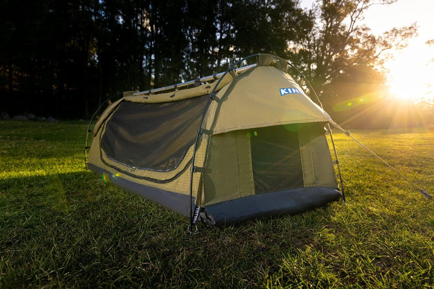 Deluxe Escape Single Camping Swag + LED Head Torch