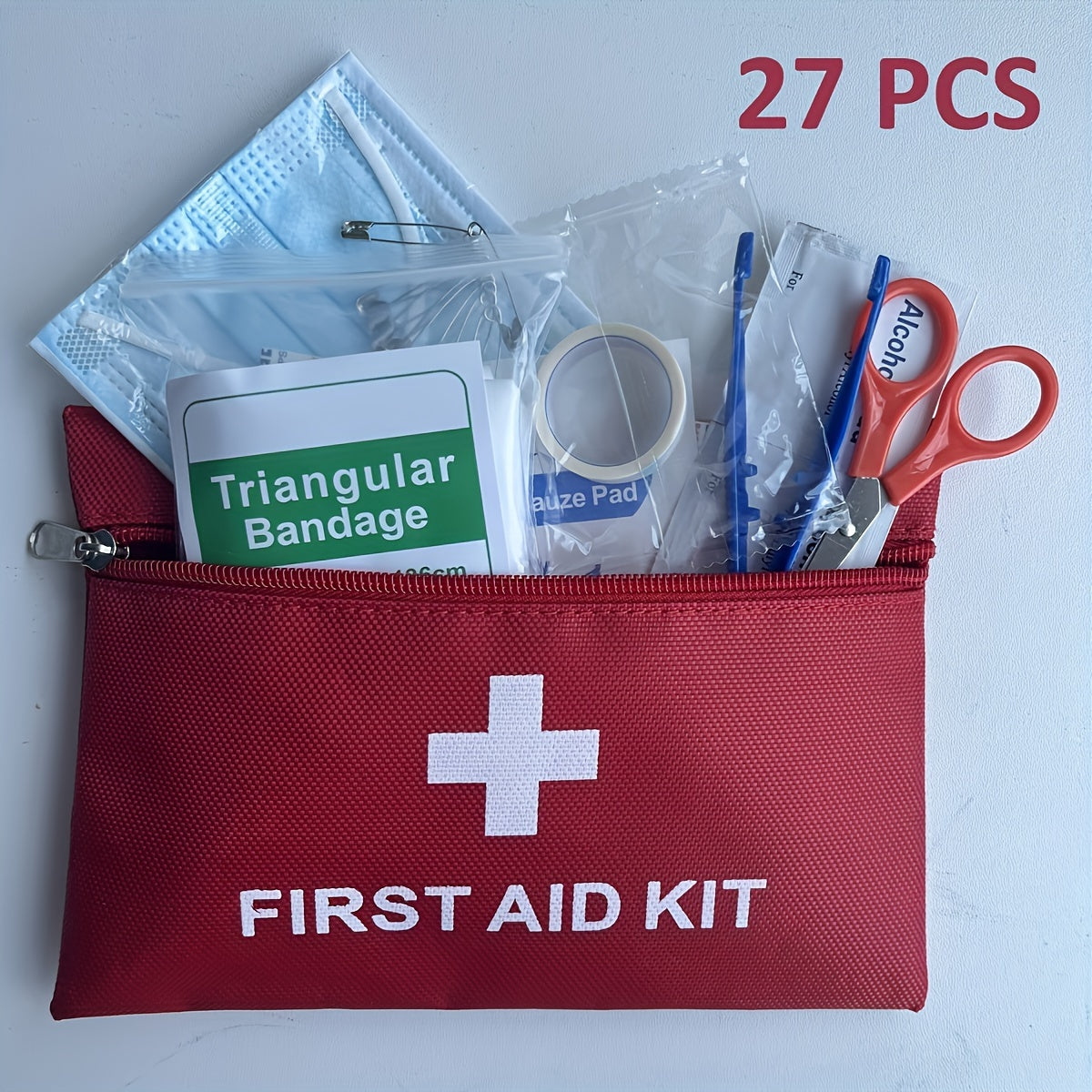 27pcs Ultimate Survival Tool Kit | Portable  Emergency Bag