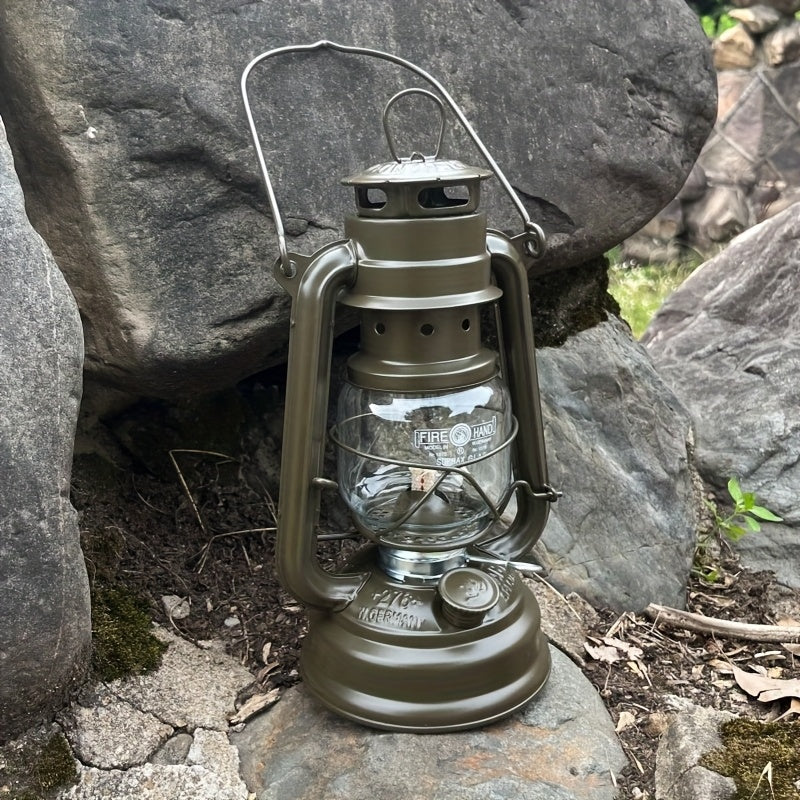 2 X Retro Outdoor Fuel Lamps - Matte Metal Finish - Add nostalgia to your Camping trip