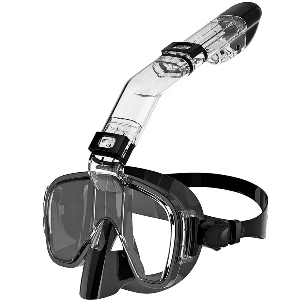Underwater Snorkeling Half Face Face Children Swimming Mask Set Scuba Diving Respirator Masks anti Fog Safe Breathing for Adult