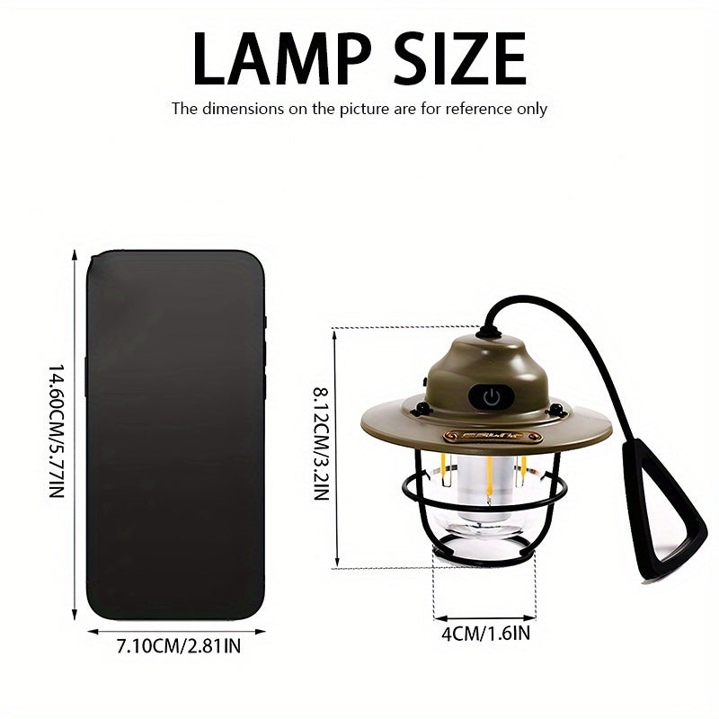 LED Handheld Lamp | USB Rechargeable for Fishing, Night Lighting