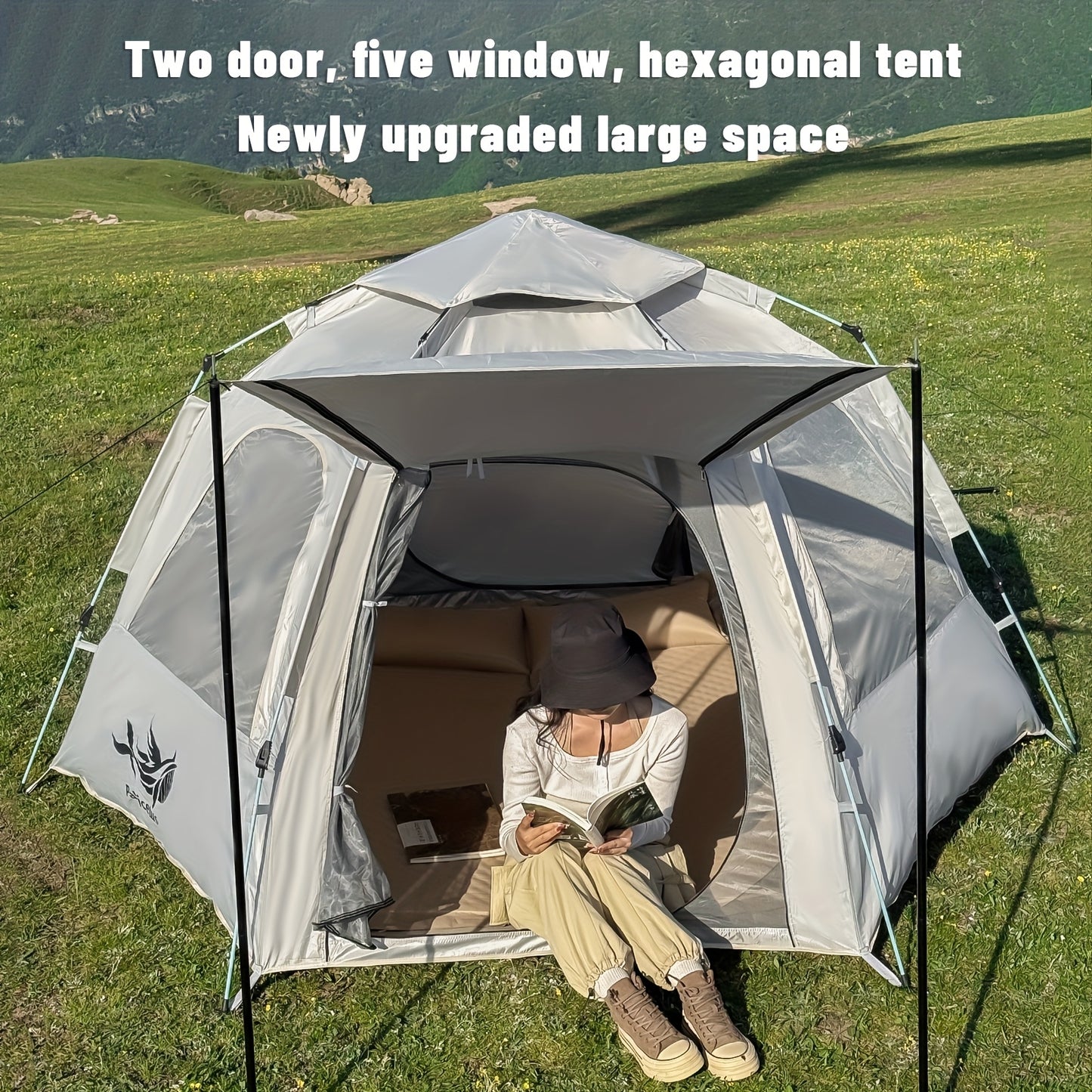 Instant Pop-Up Camping Tent, Lightweight & Super Portable for Backpacking Hiking