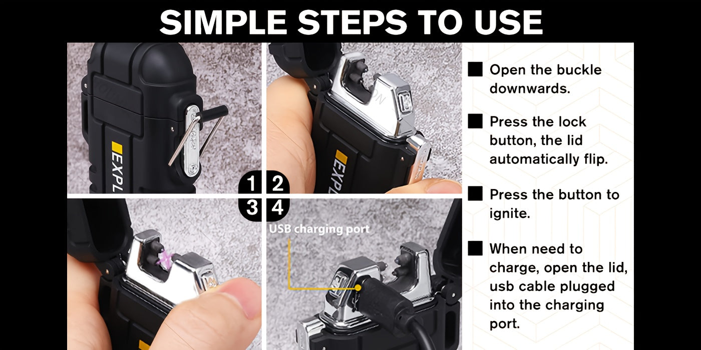 Arc Electric Plasma Lighters- USB Rechargeable & Flameless Windproof !!!
