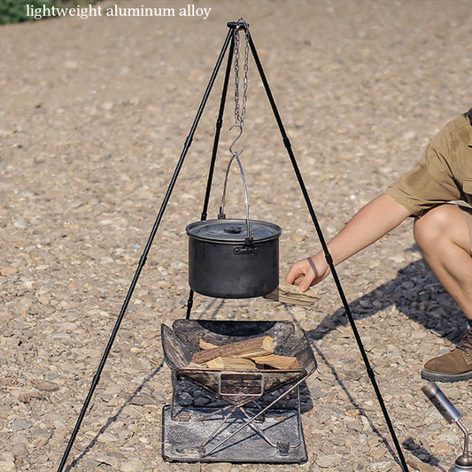 Lightweight Aluminum Tripod - Portable & Foldable Campfire Stand