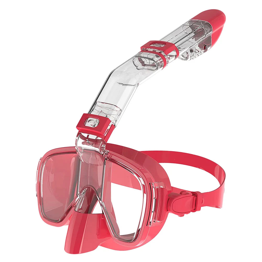 Underwater Snorkeling Half Face Face Children Swimming Mask Set Scuba Diving Respirator Masks anti Fog Safe Breathing for Adult