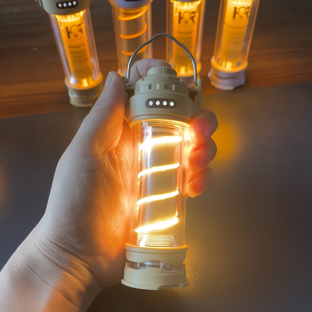 Durable LED Camping Lantern with Touch Sensor - Rechargeable