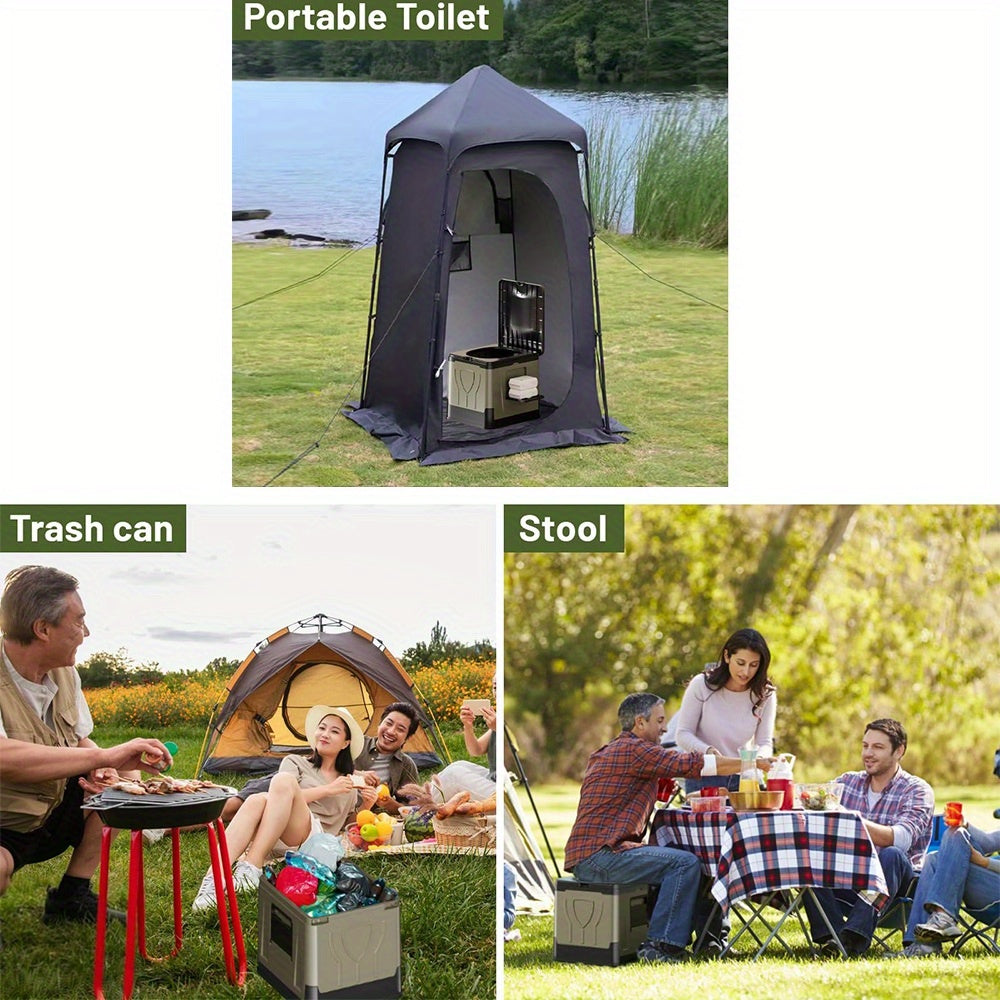 30L Foldable Portable Toilet, Compact & Portable