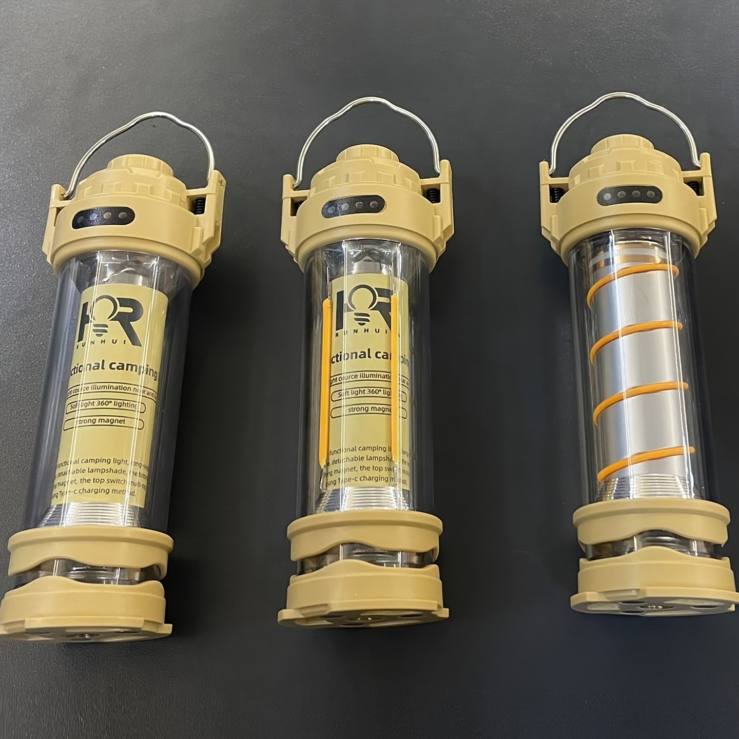 Durable LED Camping Lantern with Touch Sensor - Rechargeable