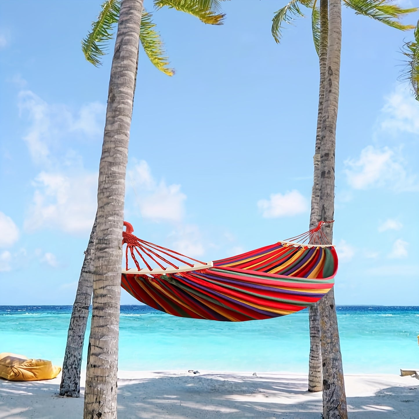 Double Hammock, Portable with Canvas Storage Bag.