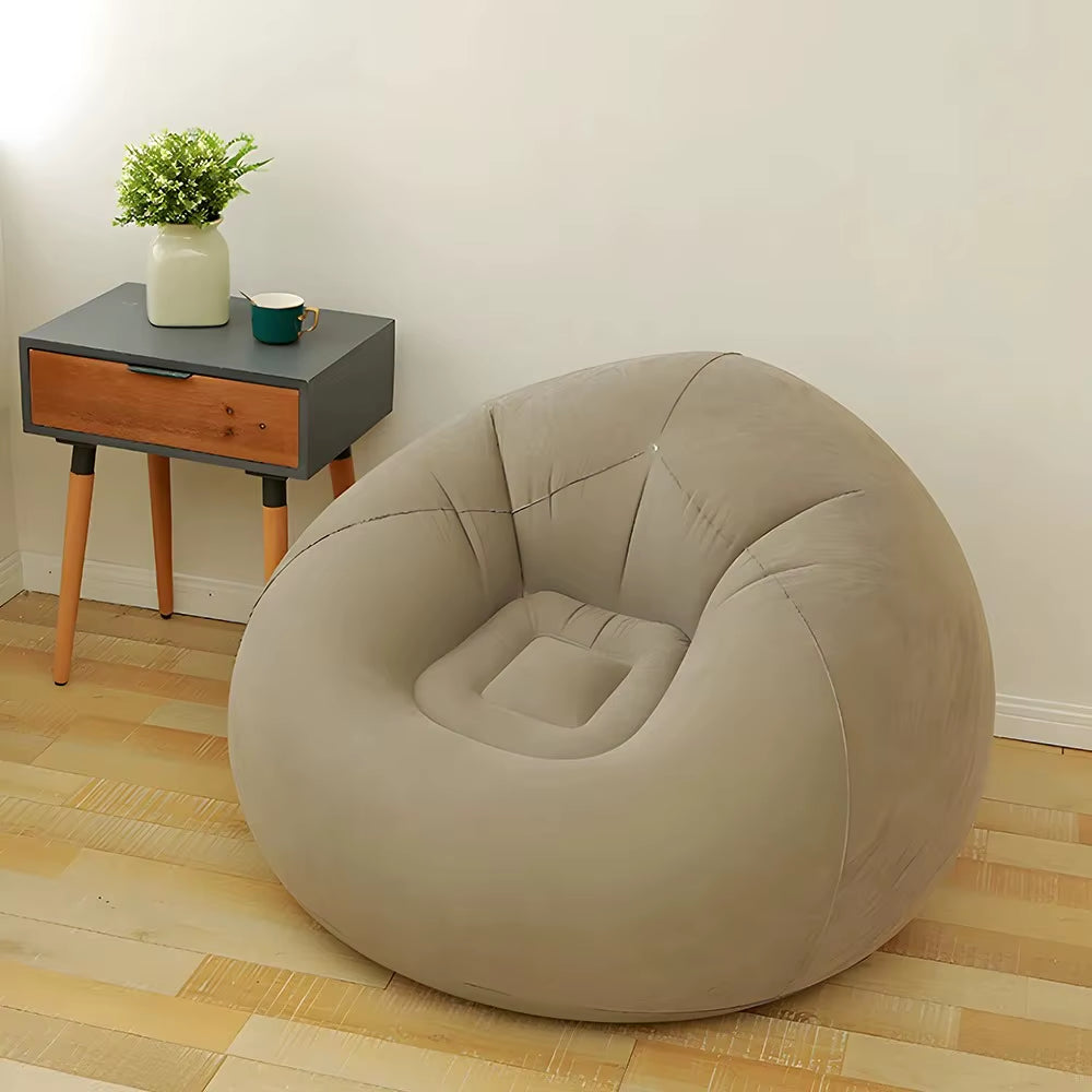 Lazy Inflatable Sofa Chairs Indoor Bedroom Lounge Bean Bag Chair Inflatable Sofa Portable Folding for Outdoor Camping Chair Sofa