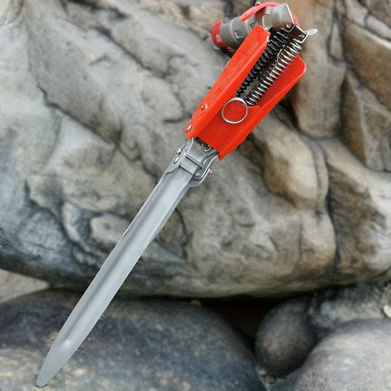 Stainless Steel Adjustable Fishing Rod Holder - Automatic Spring Action!!