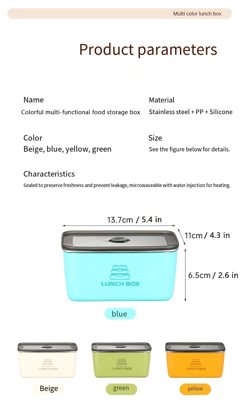 304 Stainless Steel Storage Containers with Clip-On Lids