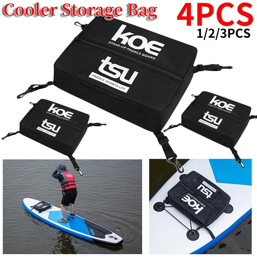 1-4Pc Portable Stand up Paddle Board Storage Bag Sealed Zipper Food Storage Bag Lightweight with Fixing Buckle Kayak Accessories
