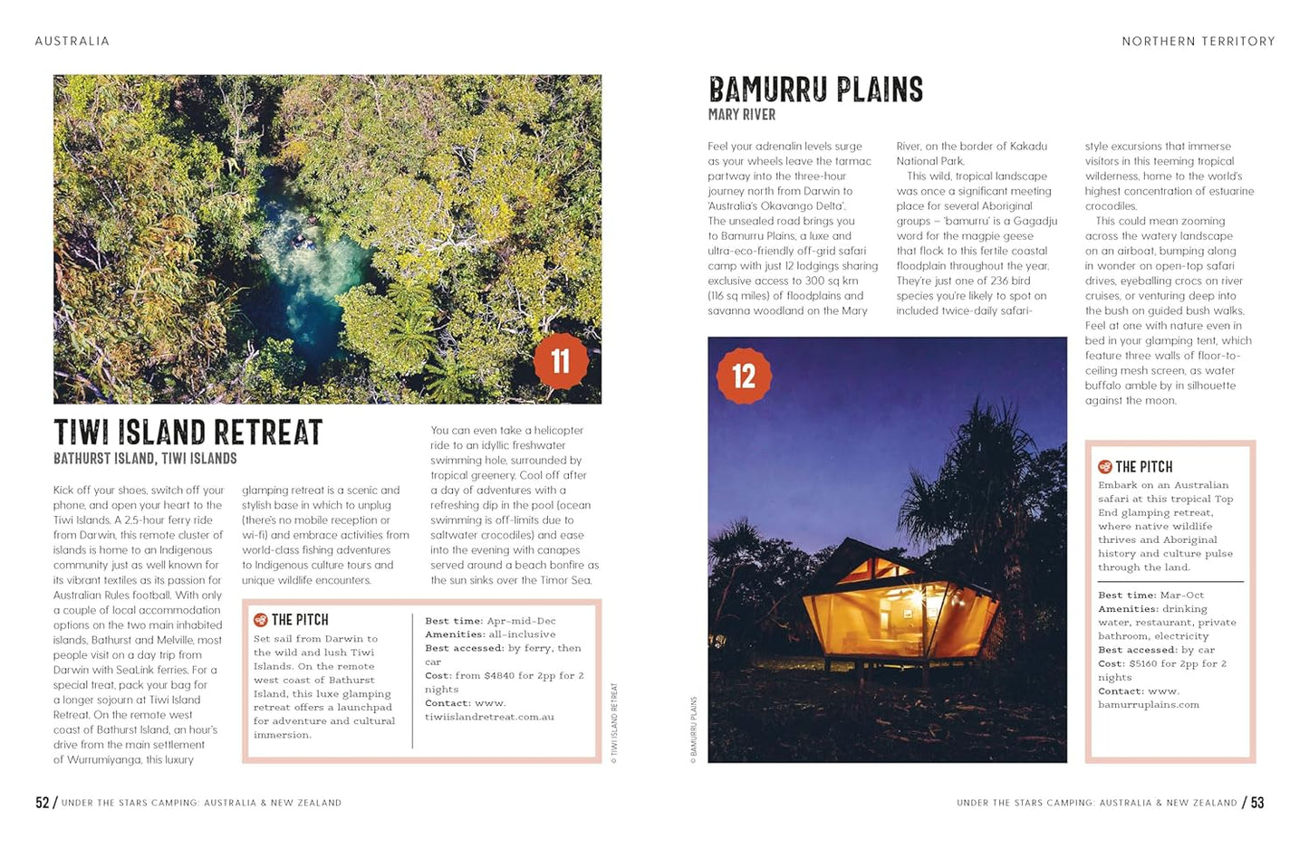 Lonely Planet under the Stars Camping Australia and New Zealand