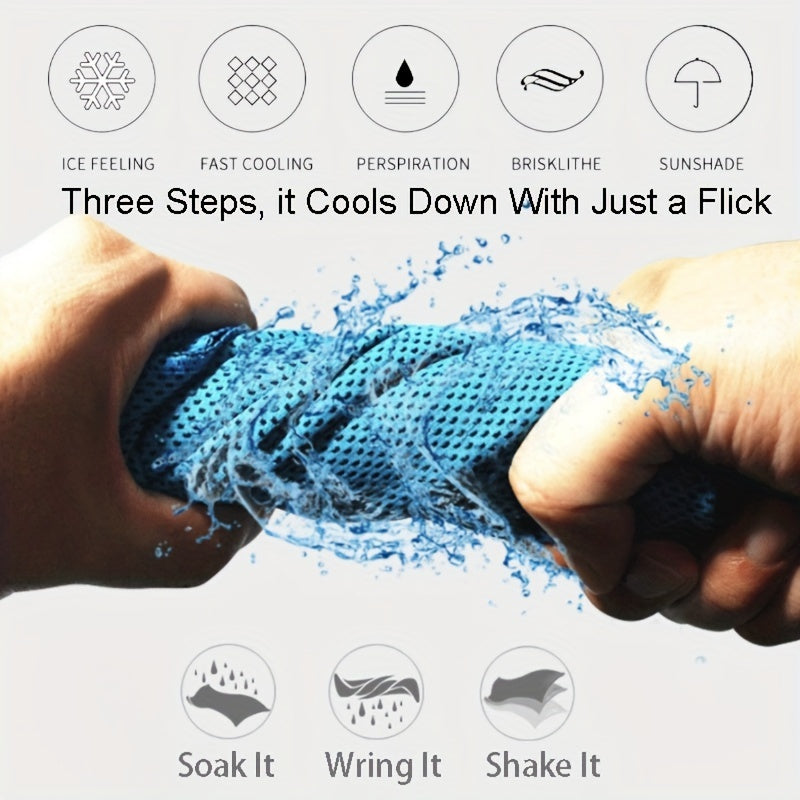 Camping Cooling Towel - Outdoor Sports Towel for Instant Cooling Relief