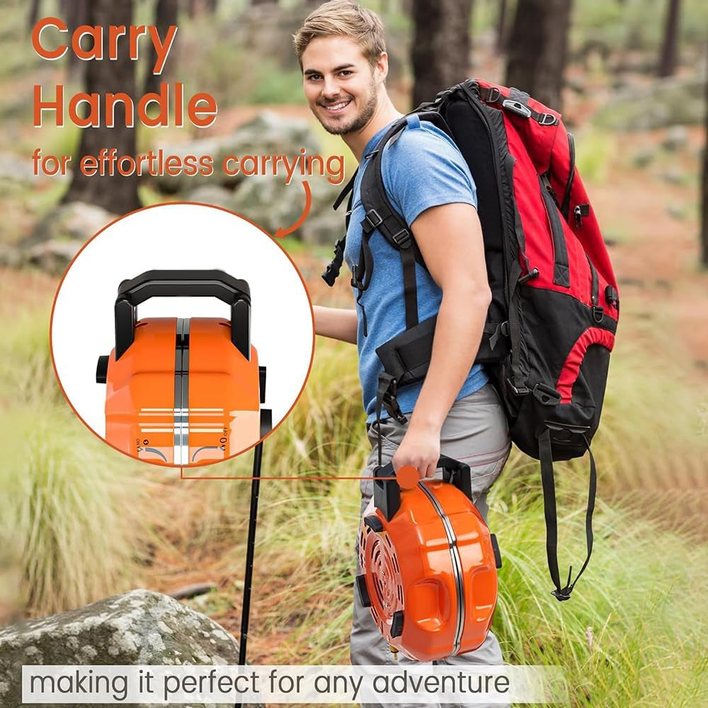 2 Burner Camping Stove with Carrying Handle, Storage Bag Portable for Camping & Hiking