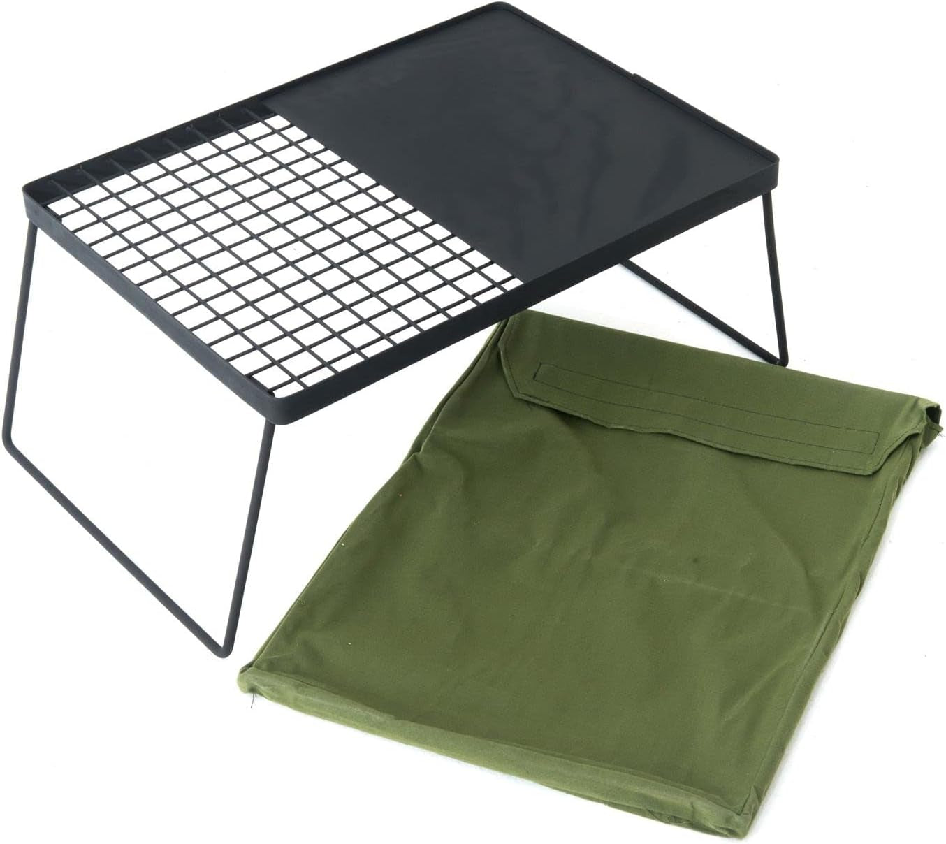 BBQ Plate Folding Portable Hotplate Camping Grill Coated Steel