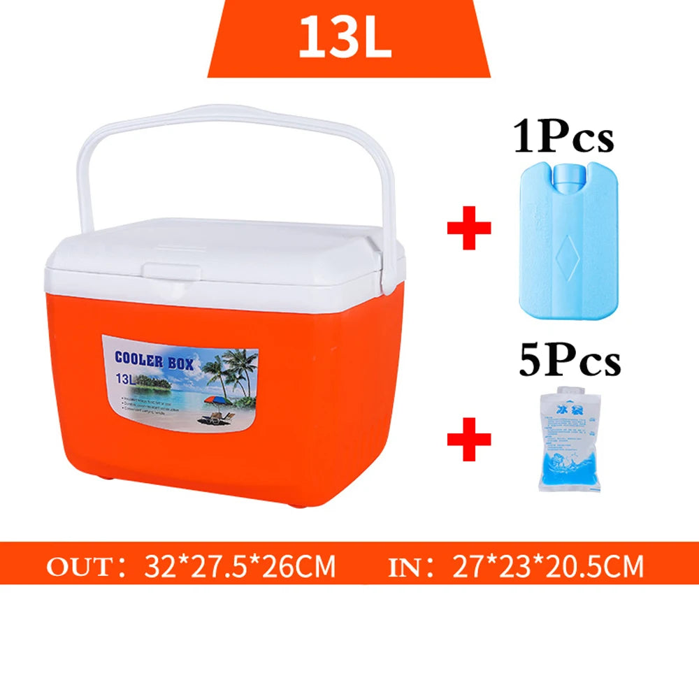 5L-13L Outdoor Retro Portable Cold Box Fishing Cooler