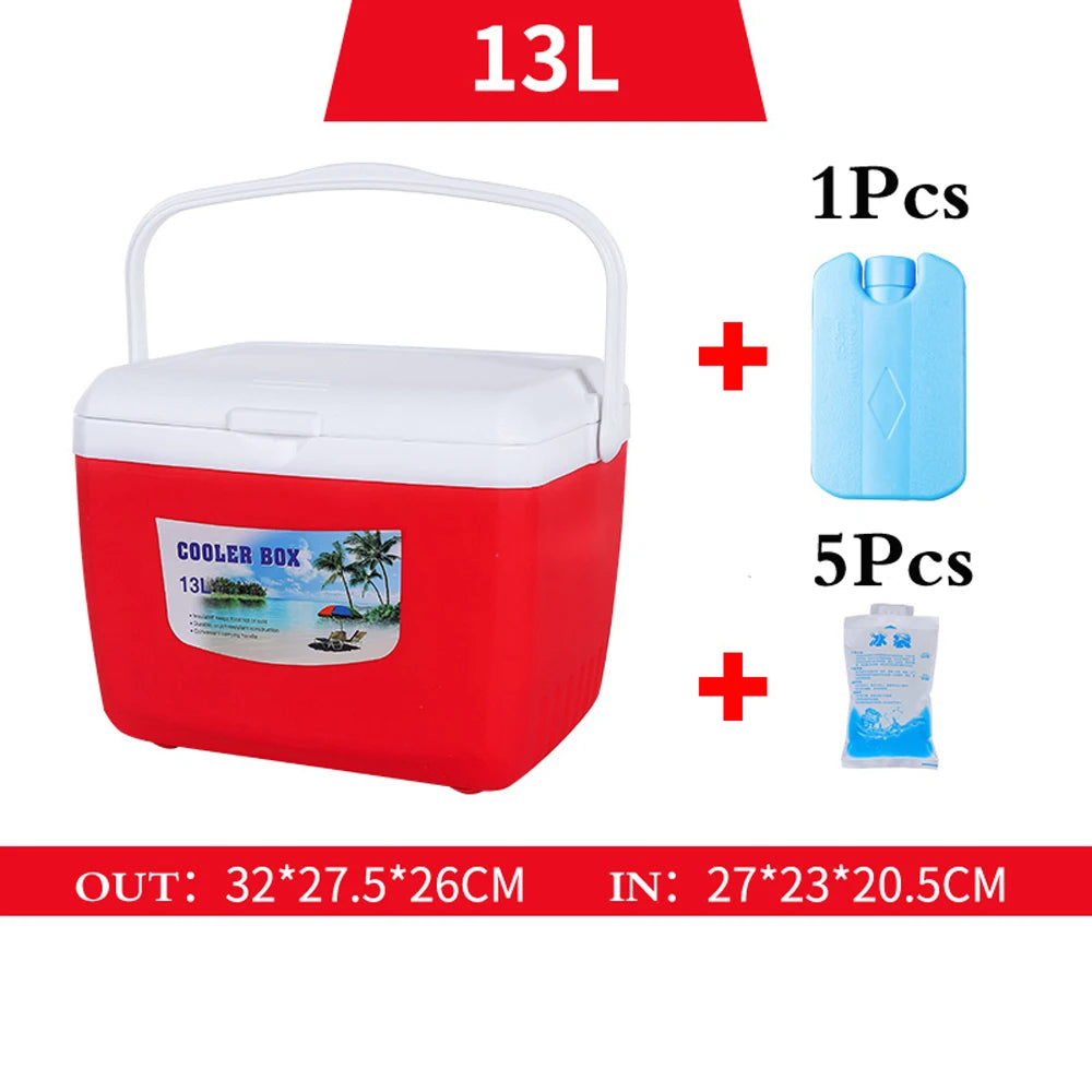 5L-13L Outdoor Retro Portable Cold Box Fishing Cooler