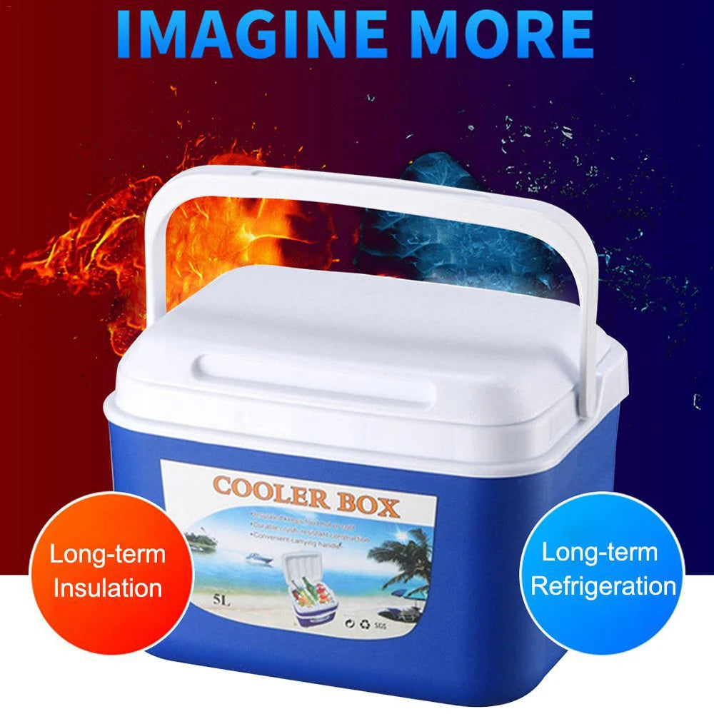 5L-13L Outdoor Retro Portable Cold Box Fishing Cooler