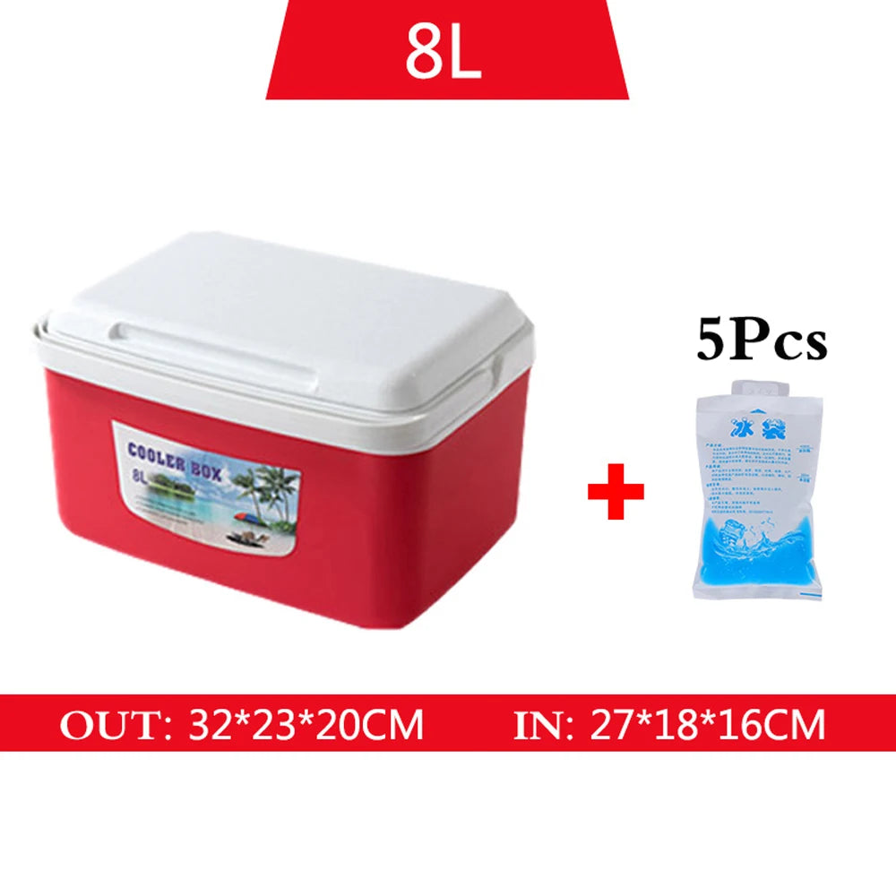 5L-13L Outdoor Retro Portable Cold Box Fishing Cooler