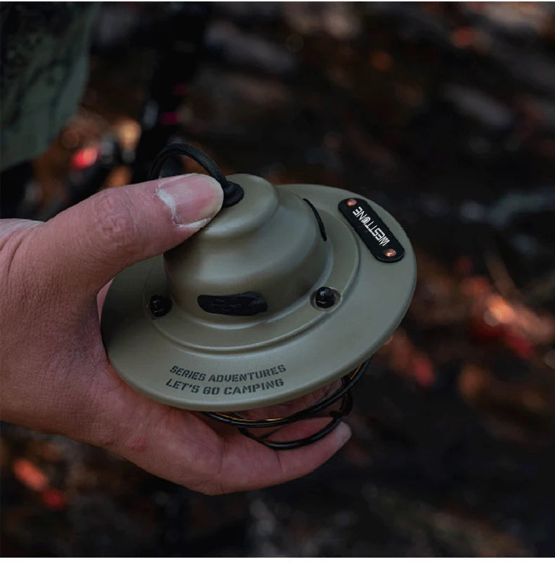 Portable Camping Retro Hanging Lanterns.  Waterproof Dimmable Tent Lamp.