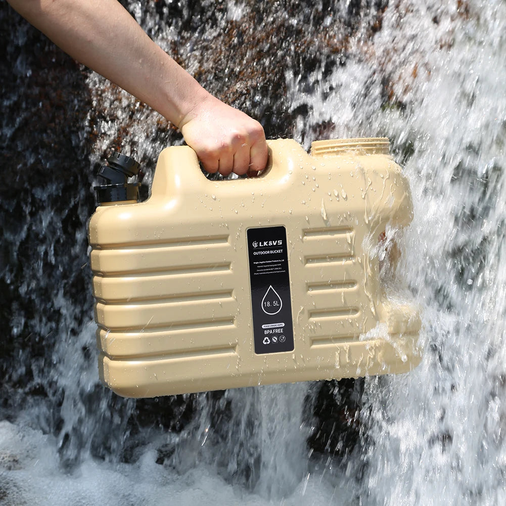 11/12/18.5/25L Water Jug Camping Large Capacity With Detachable Faucet