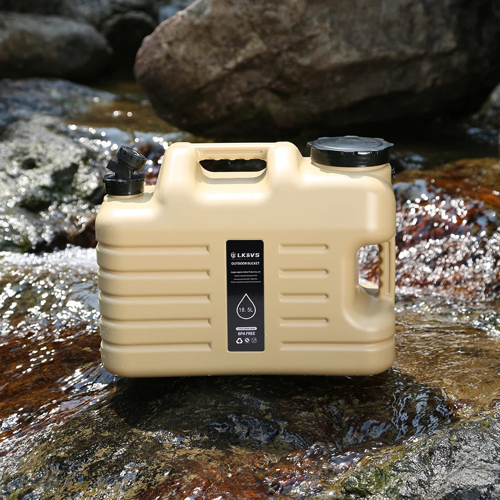 11/12/18.5/25L Water Jug Camping Large Capacity With Detachable Faucet