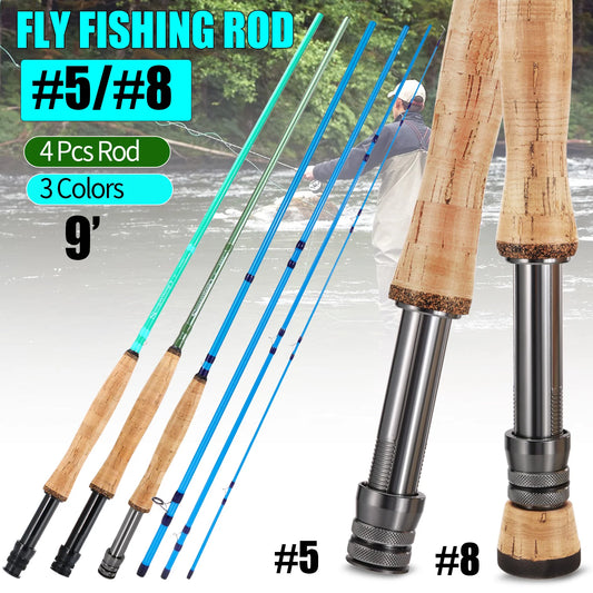 Fly Fishing Carbon Fly Fishing Rods LW Freshwater Fly Rods for Salmon Fishing Tackle