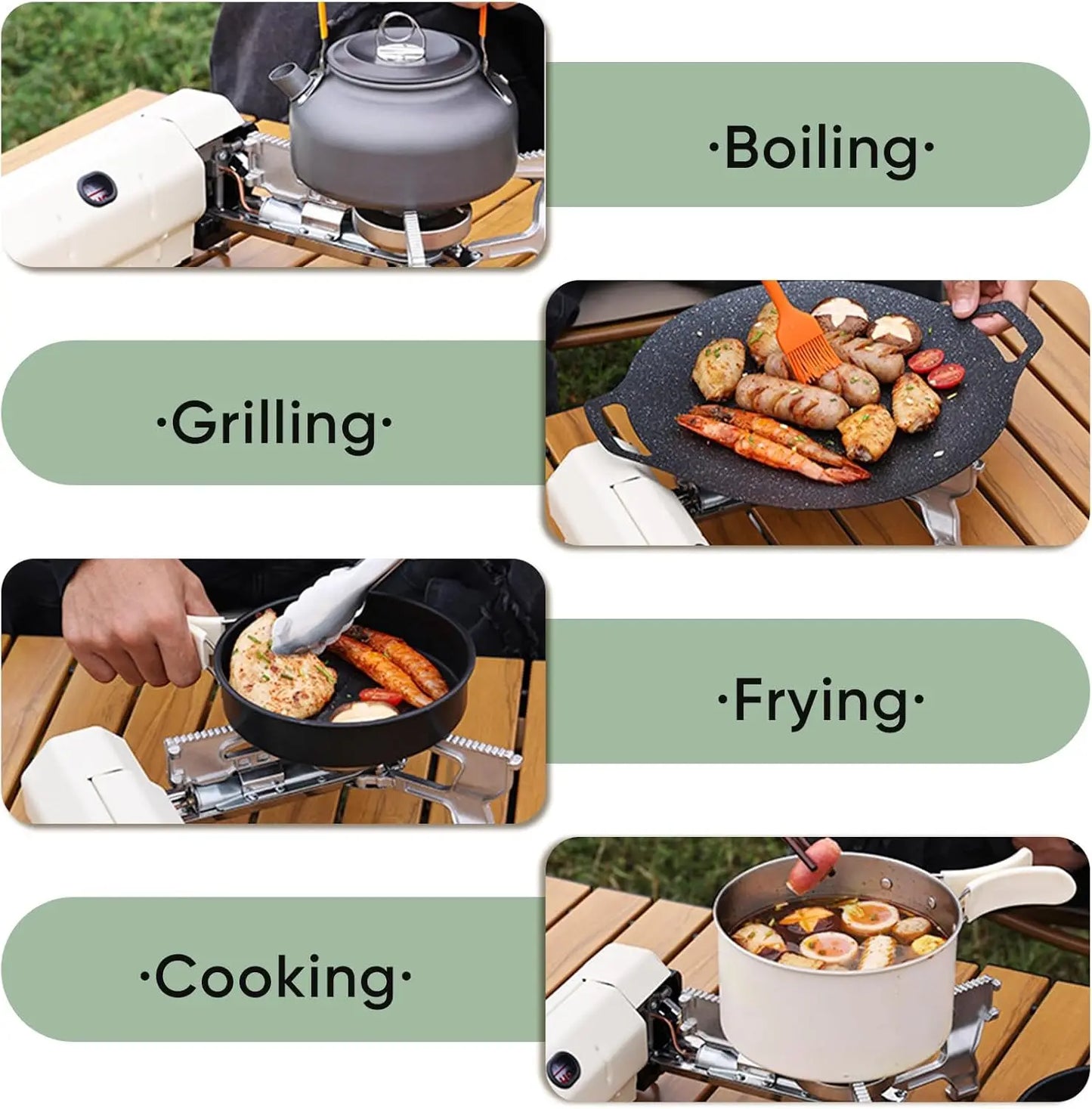 Mini Camping Gas Stove Foldable,  Portable Stove With Storage Bag For Backpacking