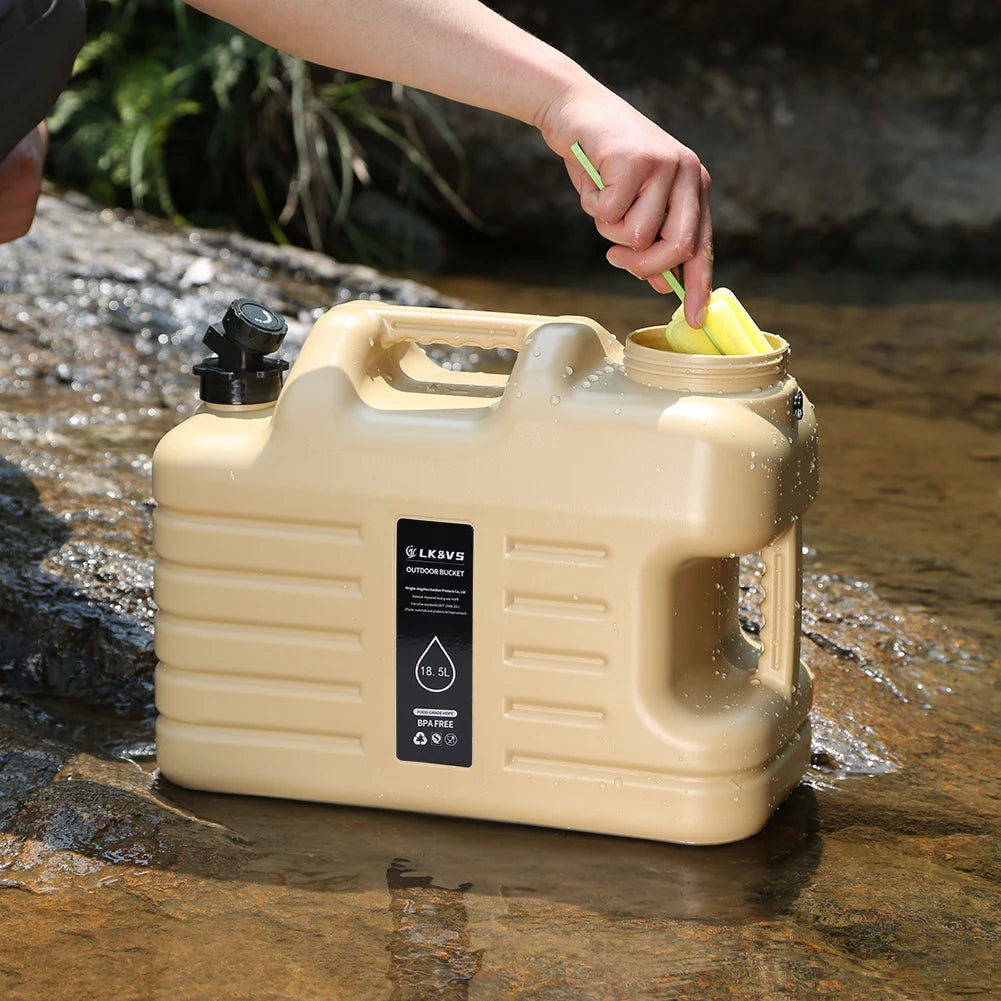 11/12/18.5/25L Water Jug Camping Large Capacity With Detachable Faucet