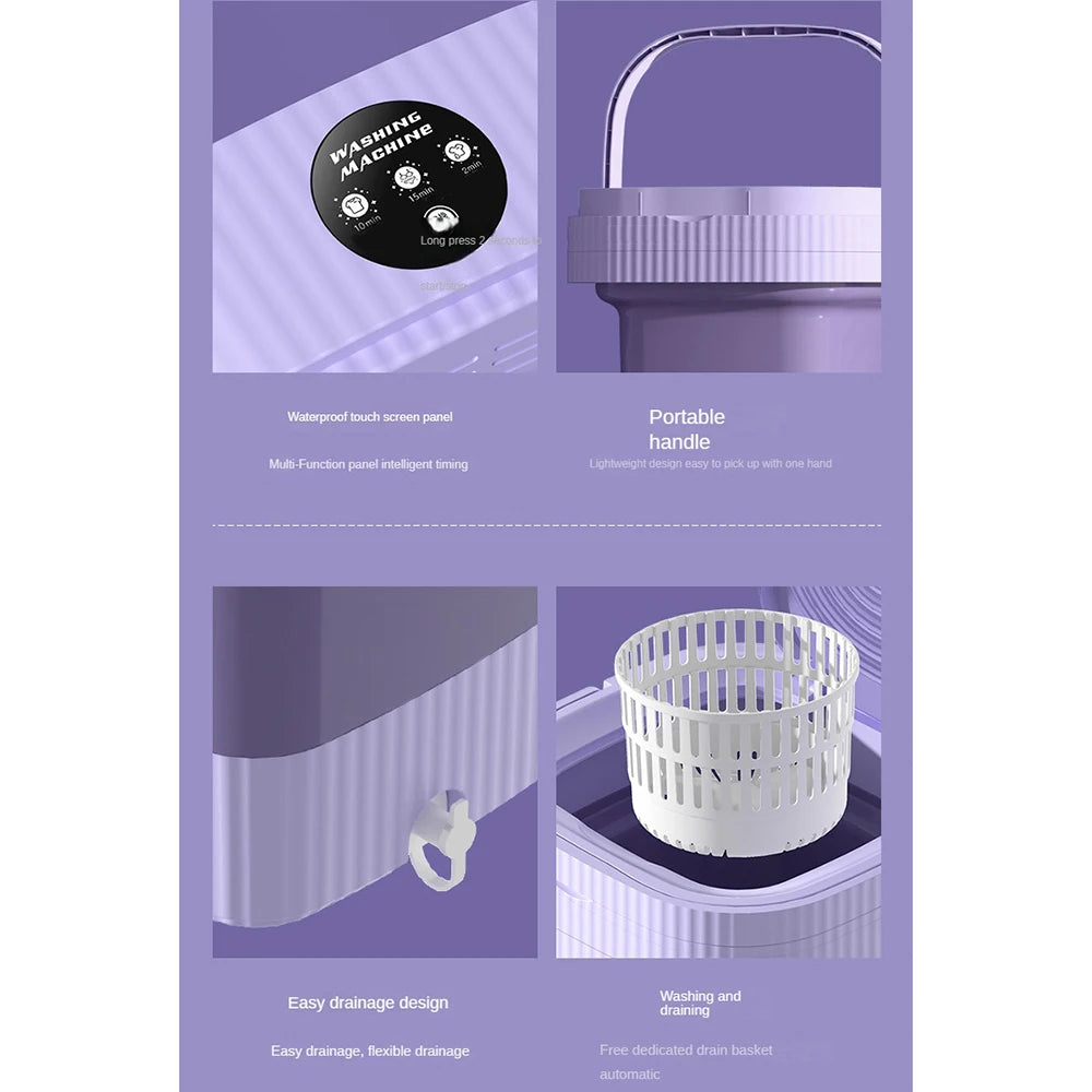 Folding Washing Machines. SUPER Portable & SUPER cute.