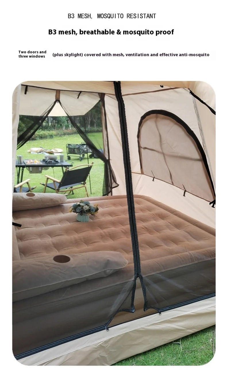 Large Camping Air Tent, inflatable One-touch Outdoor Tent