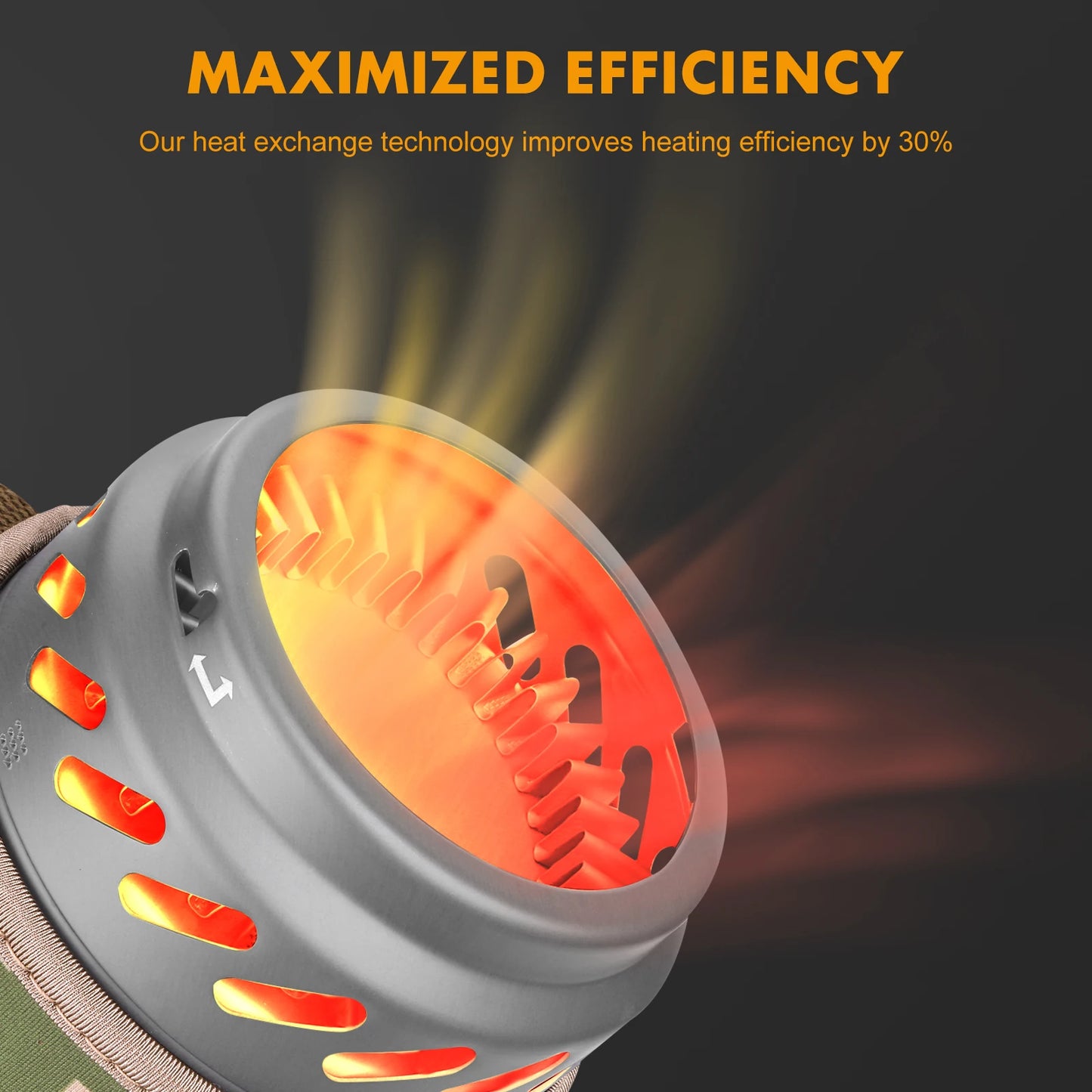 1.4L Portable Cooking System With Heat Exchanger Pot