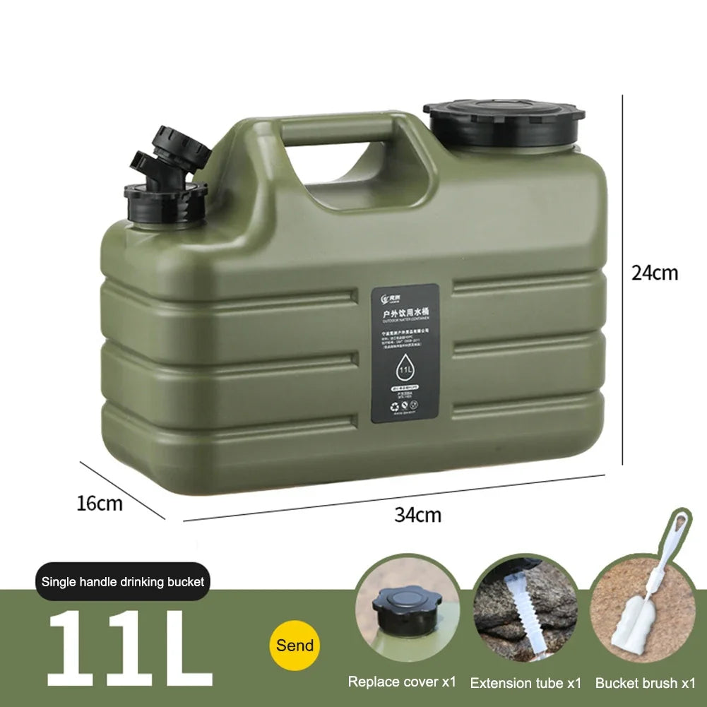 11/12/18.5/25L Water Jug Camping Large Capacity With Detachable Faucet