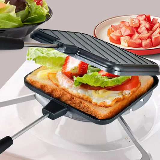 Double Sided Sandwich Pan.  Pancakes and Omelets Camping!!