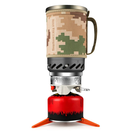 1.4L Portable Cooking System With Heat Exchanger Pot