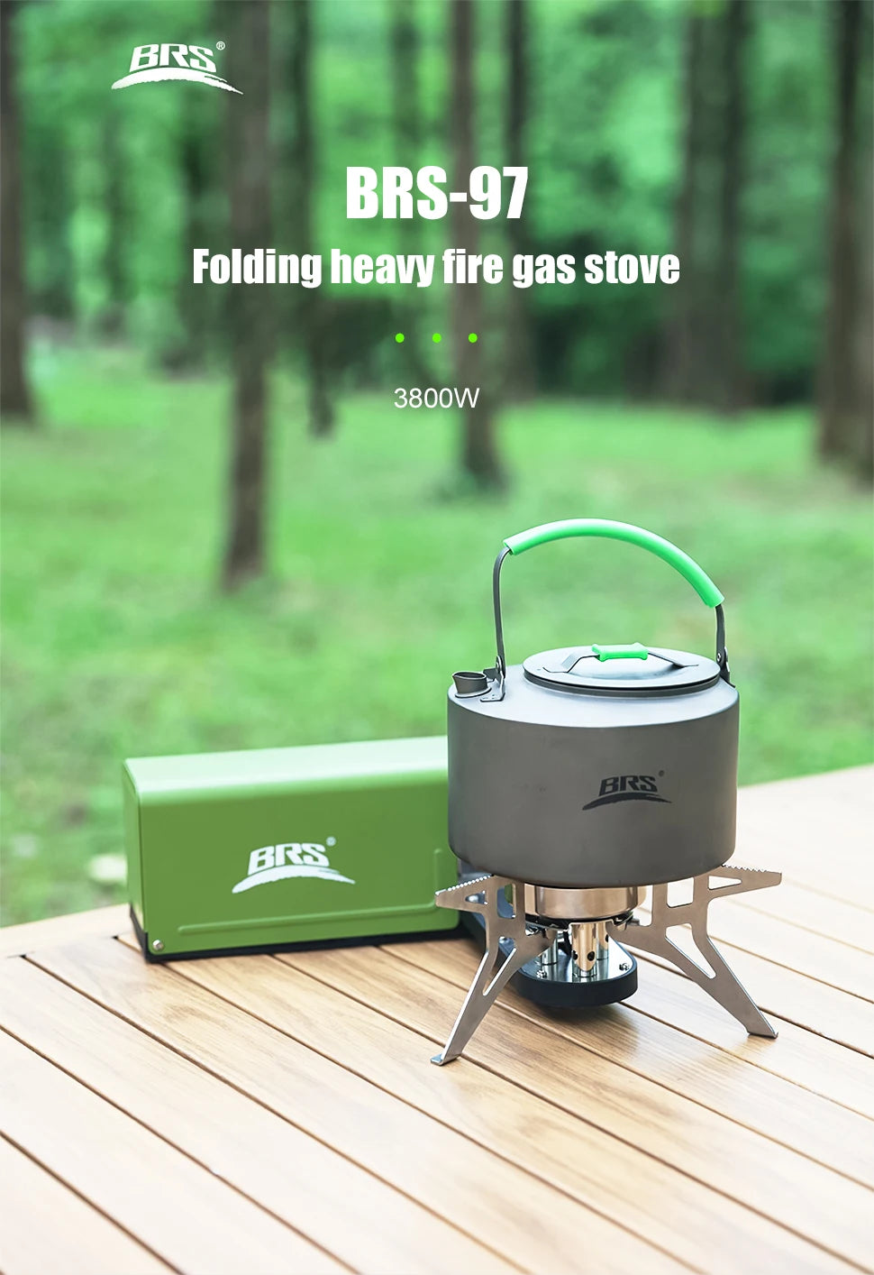Camping Gas Stove 3800W Folding Cassette