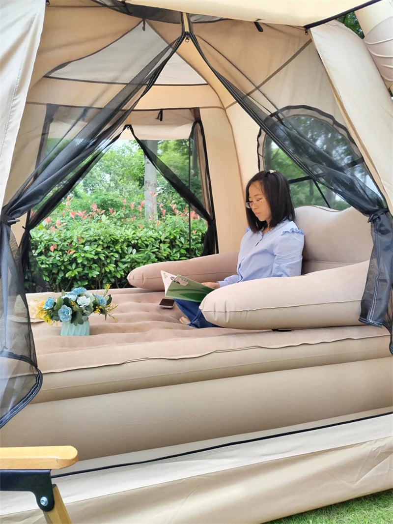 Large Camping Air Tent, inflatable One-touch Outdoor Tent