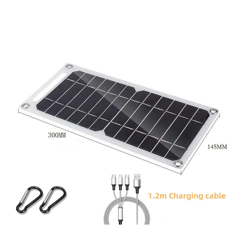 Solar Panel 5V  USB Type-C Charge Portable Flexible Kit